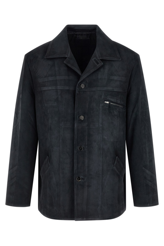 Suede jacket Blue