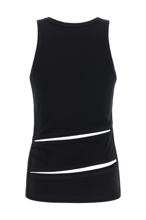 'Spiral' tank top Black