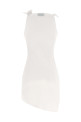 'Asymmetric Flower' dress White