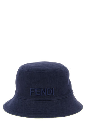 Reversible denim bucket hat Blue