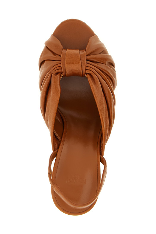 'Fendi Arco' slingback Brown