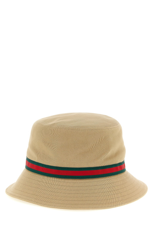 Web Tape bucket hat  Beige