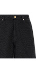 'Laser Monogram Denim' bermuda shorts Black