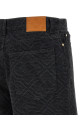 'Laser Monogram Denim' bermuda shorts Black