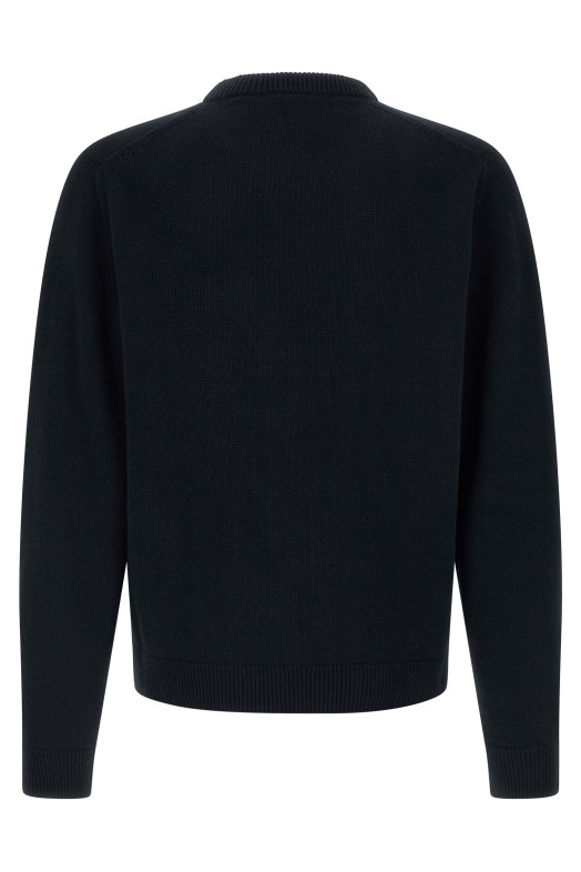 Gucci logo intarsia sweater Blue