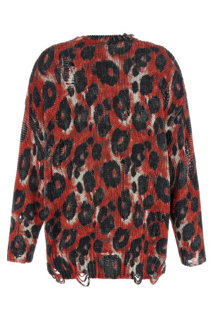 Torn sweater Red