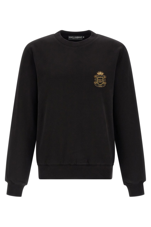 Heraldic patch sweatshirt Black