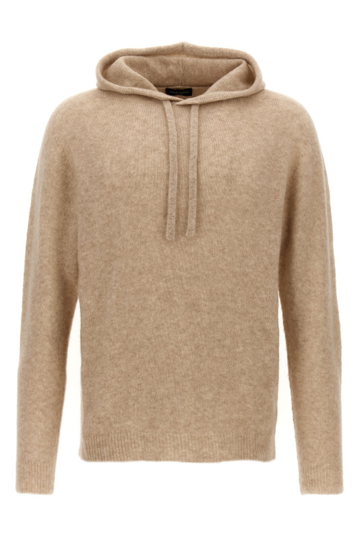 Hooded sweater Beige
