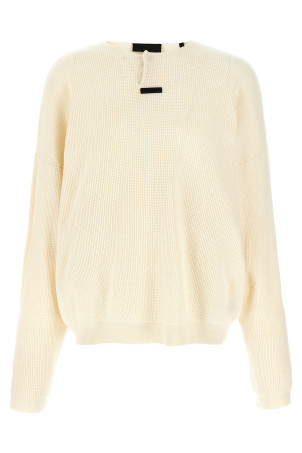 'Waffle Henley' sweater Beige