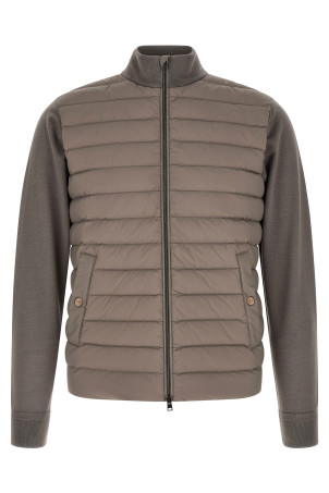 Padded cardigan Gray