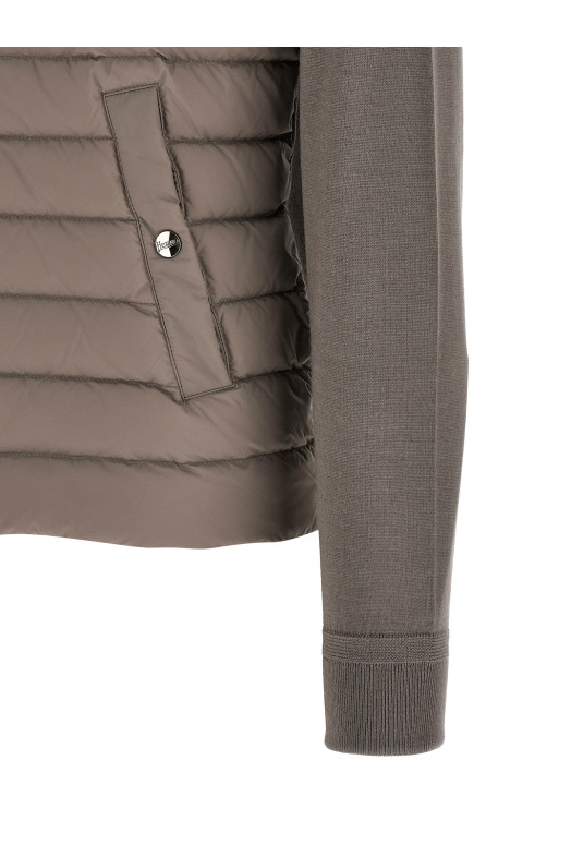 Padded cardigan Gray