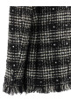 Tweed and rhinestone blazer Black-grey