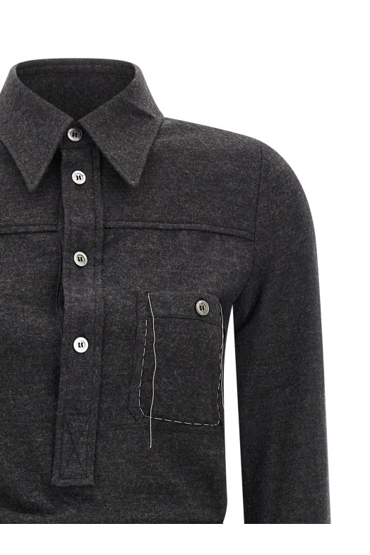 Shirt dress Gray