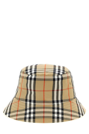 Bucket hat Check Beige