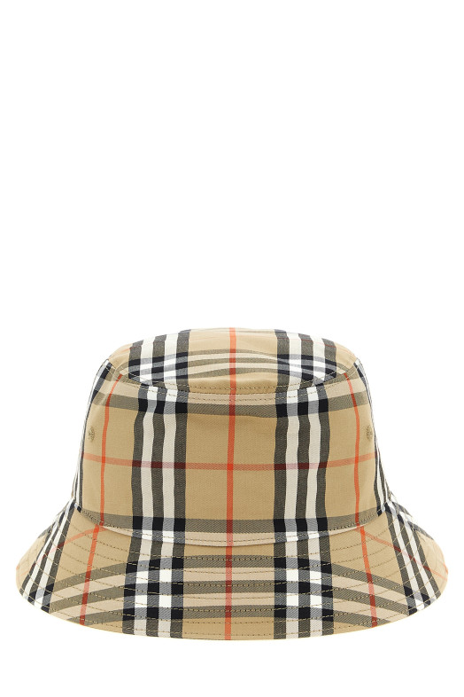 Bucket hat Check Beige