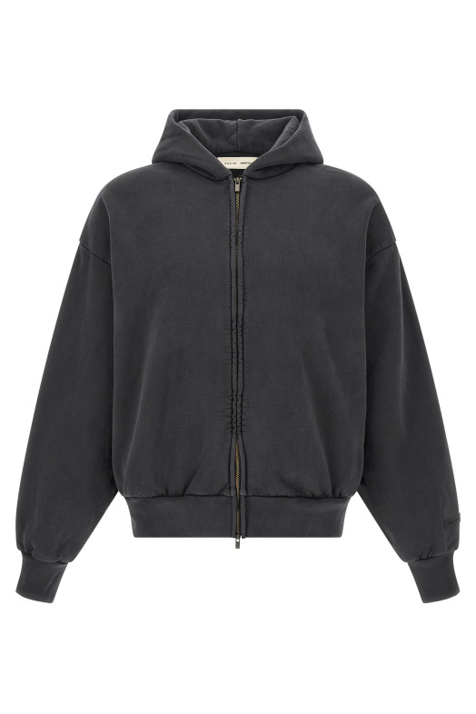 'Classic Fleece Full Zip' hoodie Black