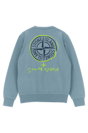 Logo print sweatshirt BLUE