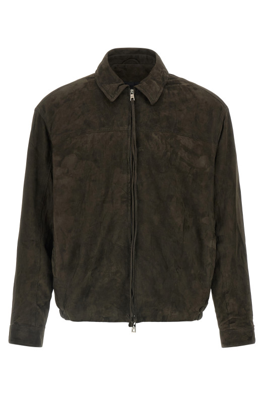 Suede jacket Brown
