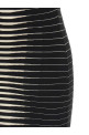 Striped dégradé dress Black-grey