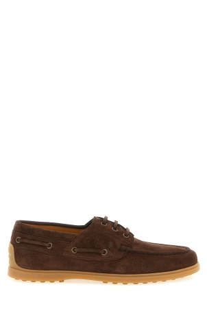 Suede boat shoe Brown