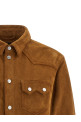 'Suede Boxy Shirt' jacket Beige