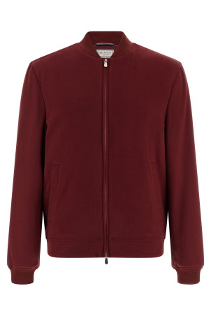 Cashmere bomber jacket Red