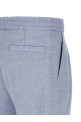 Linen and wool chevron bermuda shorts BLUE