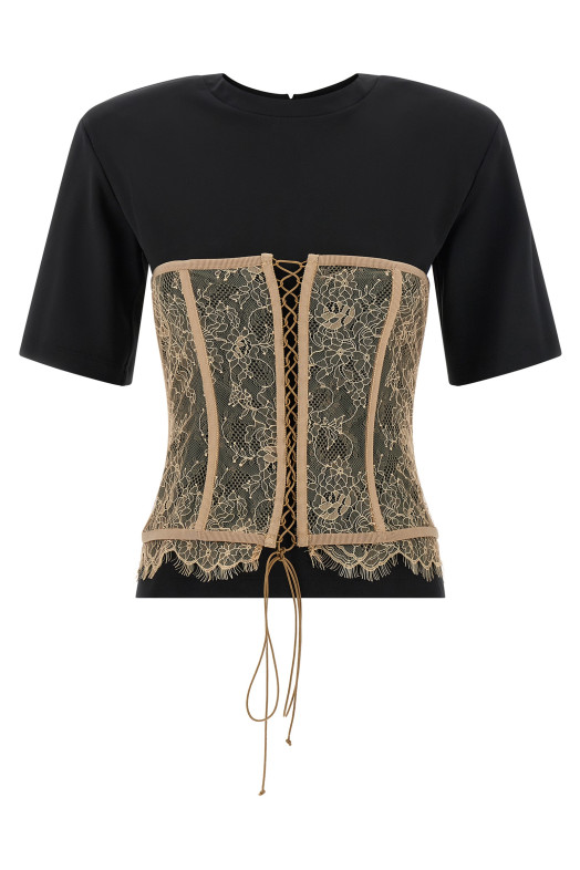 Bustier T-shirt Black