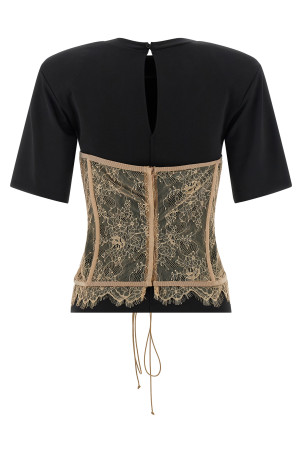 Bustier T-shirt Black