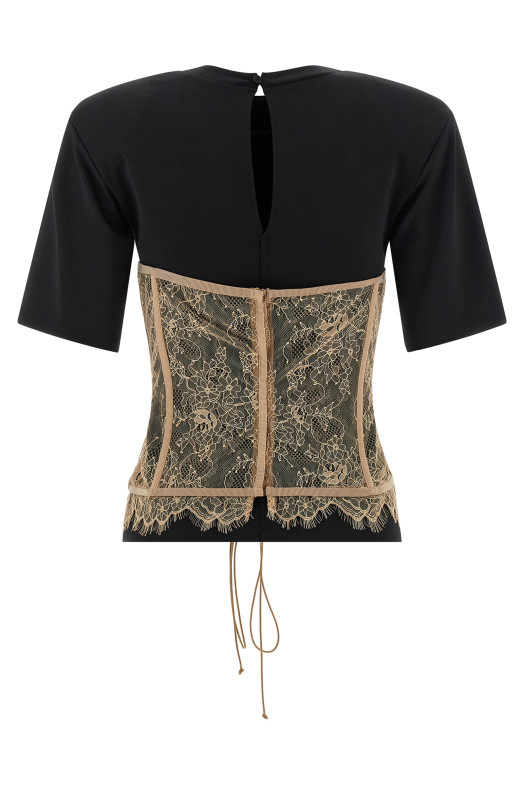 Bustier T-shirt Black