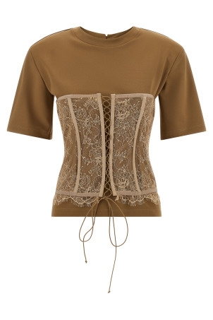 Bustier T-shirt Brown