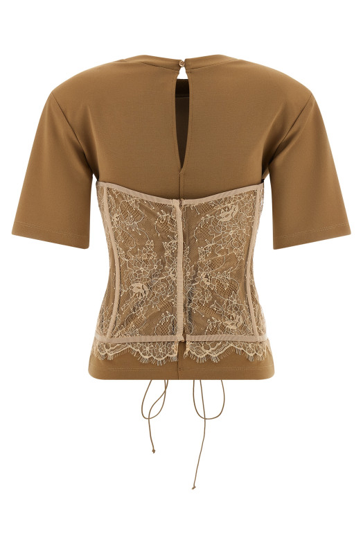 Bustier T-shirt Brown