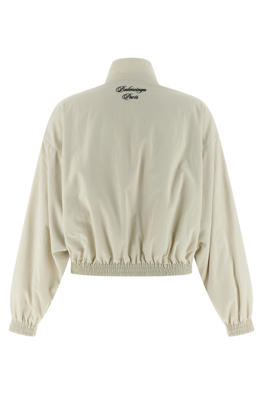 'Cursive' reversible jacket White