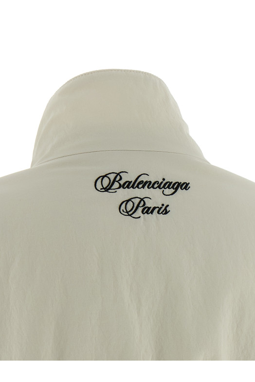 'Cursive' reversible jacket White
