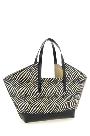 'Waves' shopping bag Black