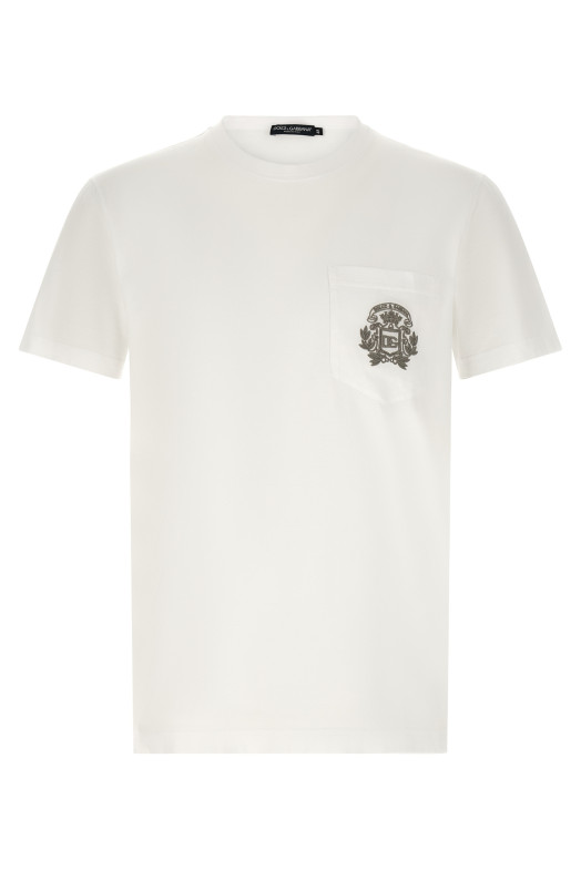 'DG' embroidered T-shirt White