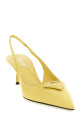 Triangle logo slingback Yellow
