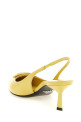 Triangle logo slingback Yellow