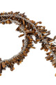 'Embroidered Scarf' necklace Brown