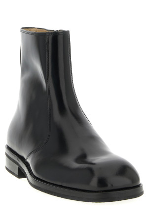 Leather ankle boots Black