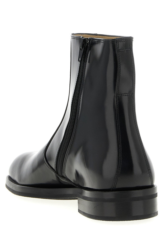 Leather ankle boots Black