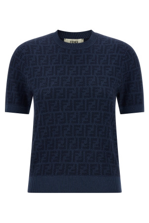Jacquard sweater Blue