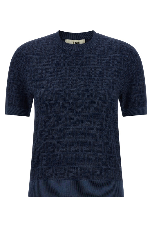 Jacquard sweater Blue
