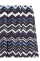 Irregular zig zag swimsuit Multicolor