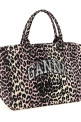 'Leopard Sequin XXL Tote' shopping bag Pink