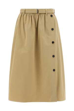 Panama Old cotton skirt Beige