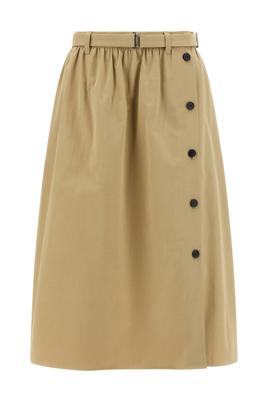 Panama Old cotton skirt Beige