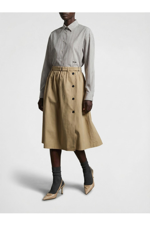 Panama Old cotton skirt Beige