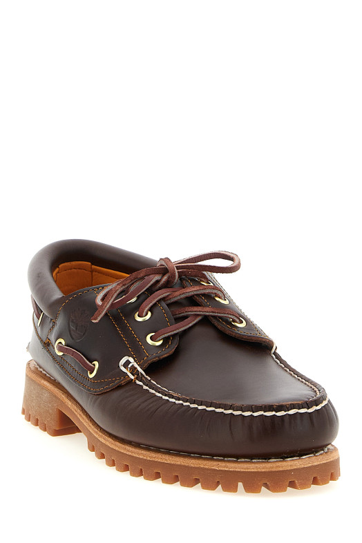 'Timberland® 3-Eye Lug' Boat Shoe Brown