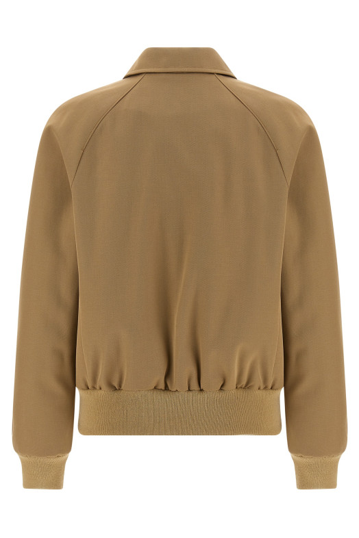Cotton and wool jacket Beige